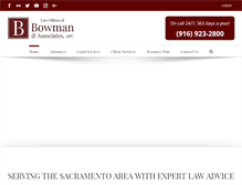Tablet Screenshot of bowmanandassoc.com